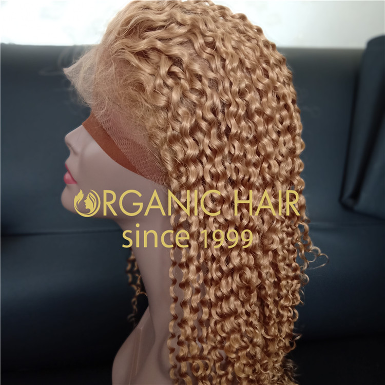 Customized 130 density,Deep curly full lace wig at a wholesale price A58